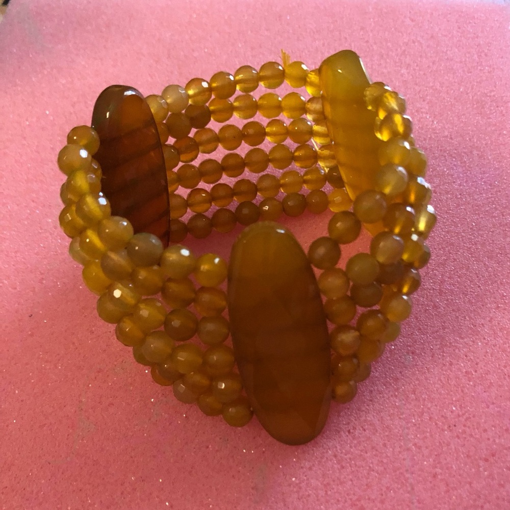 Unique Yellow Stretch Bracelet